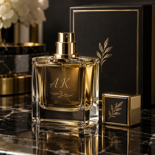 Personalised perfume bottle engraving
