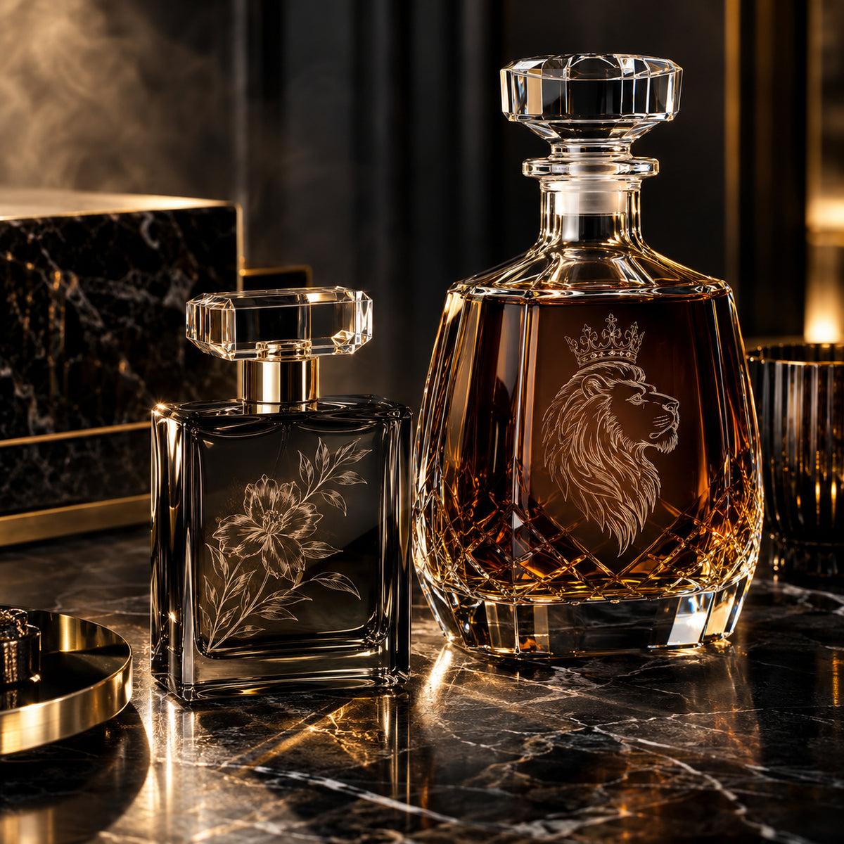 Personalised liquor bottle engraving