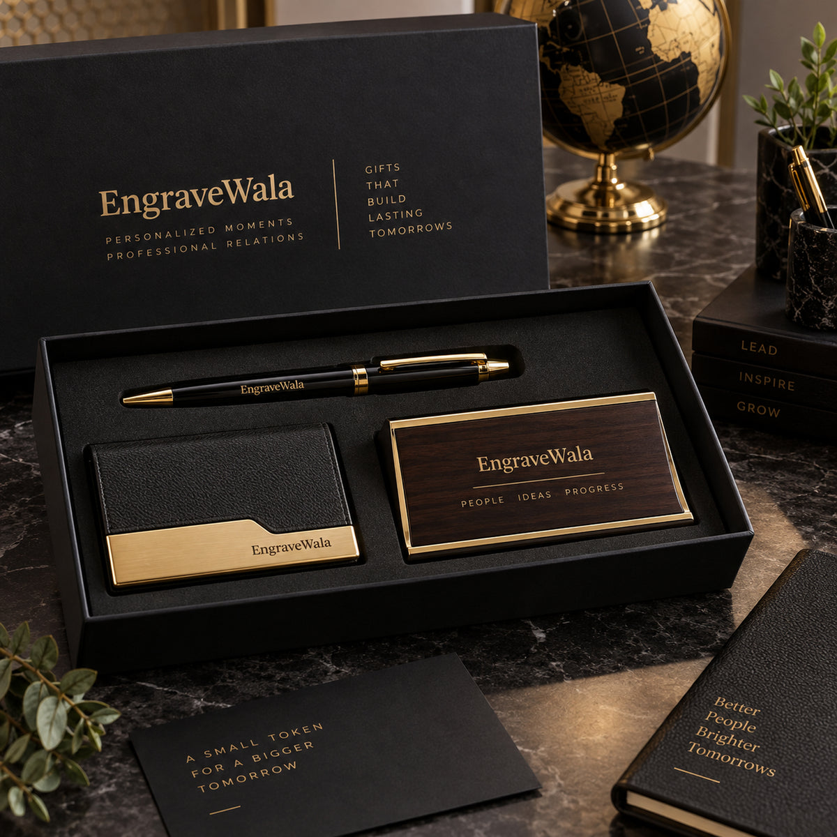 Luxury executive corporate engraving gift set