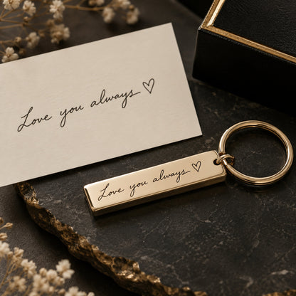Personal handwriting engraving keepsake set