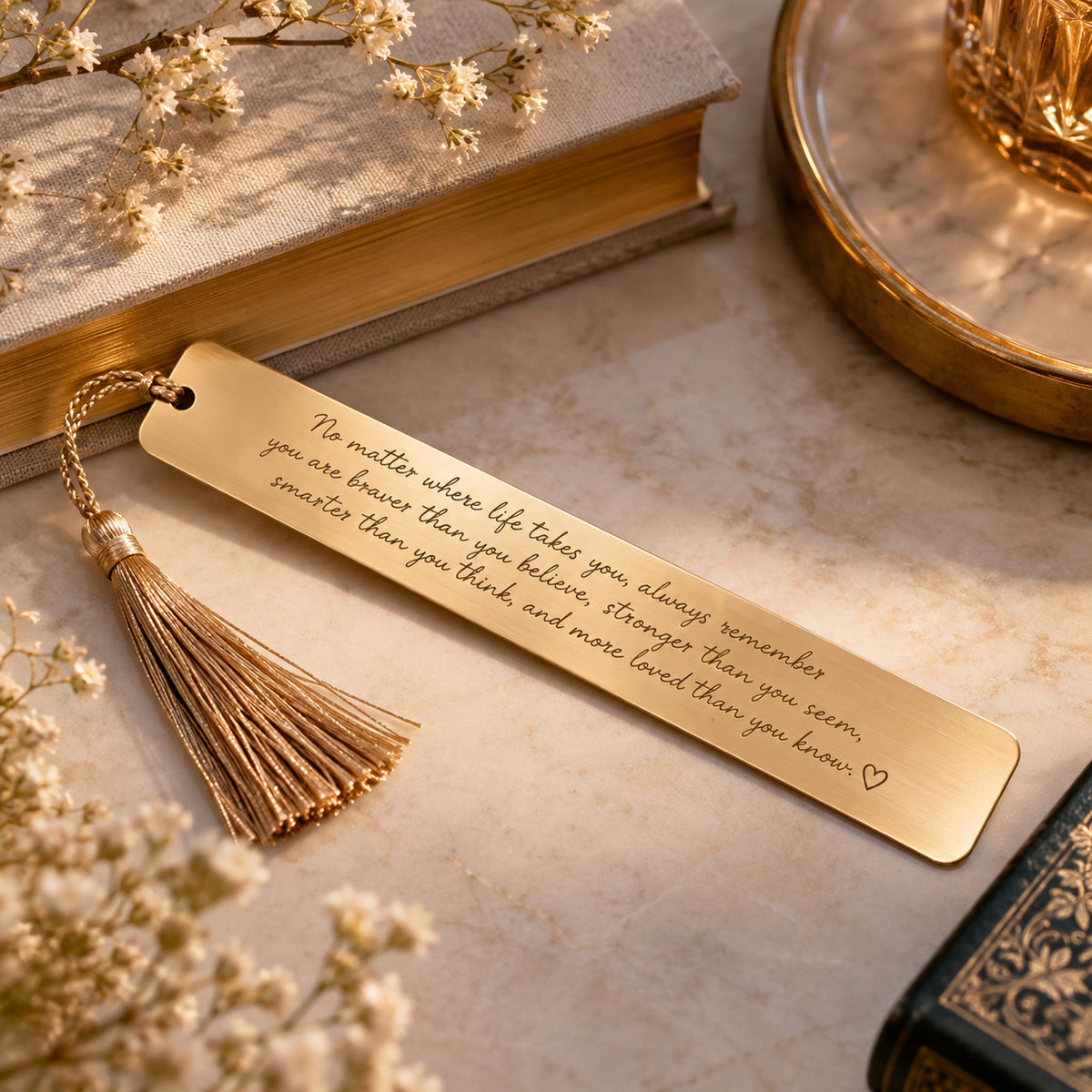 Long personalised message engraving on a premium keepsake