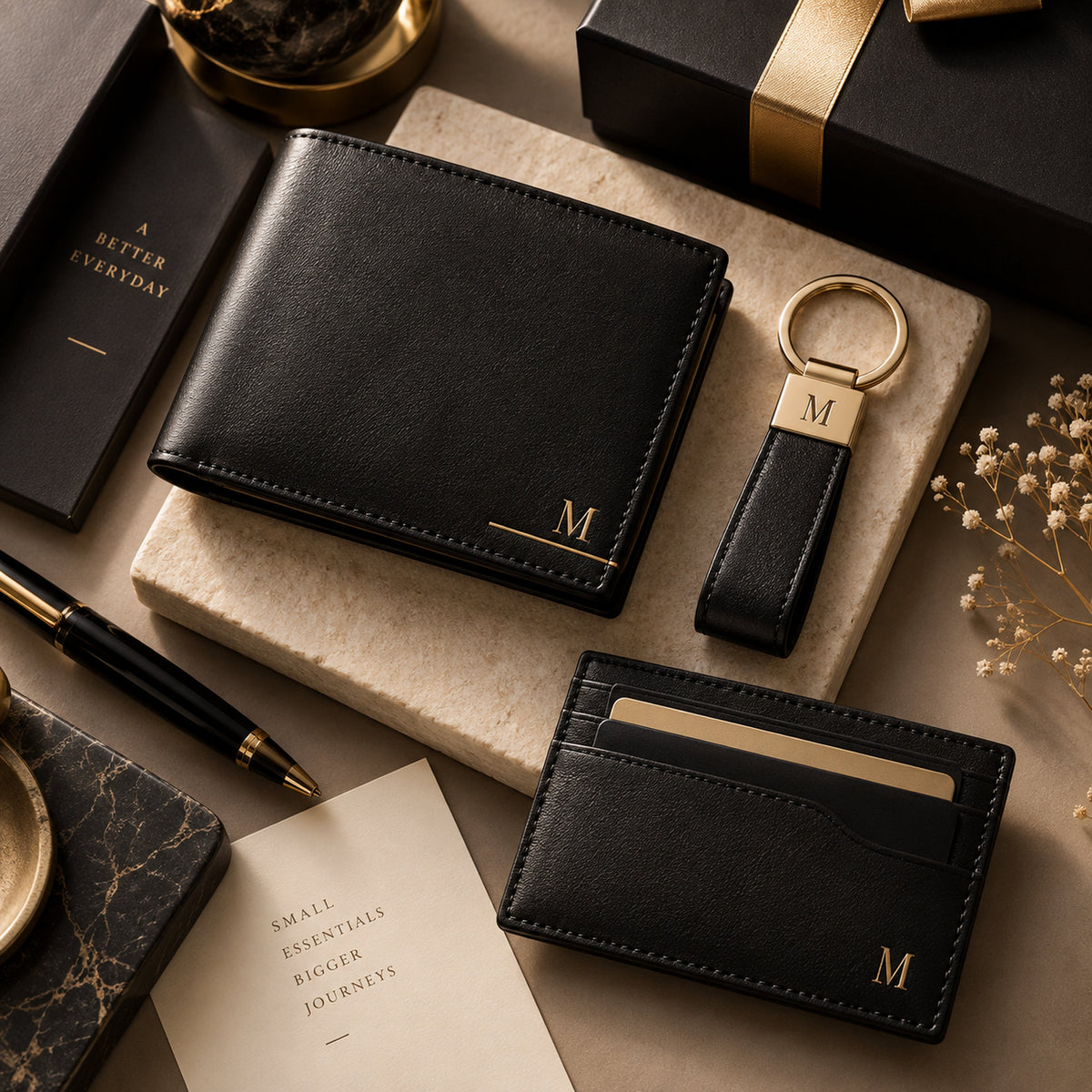 Premium name engraving on luxury everyday essentials