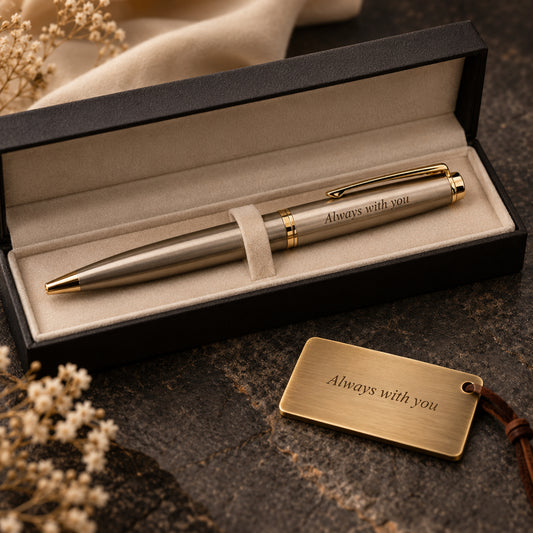 Short message engraving on premium keepsakes